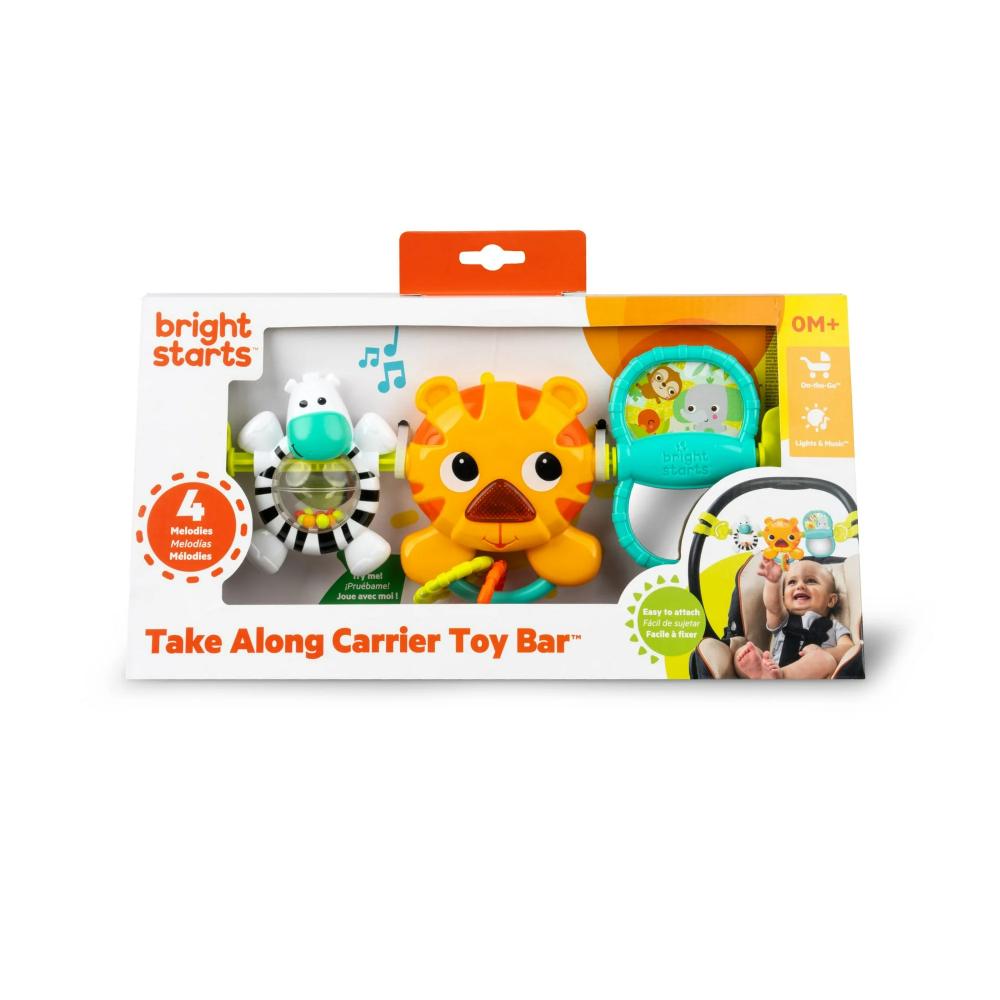 Bright Starts Take Along Carrier Toy Bar Tiger
