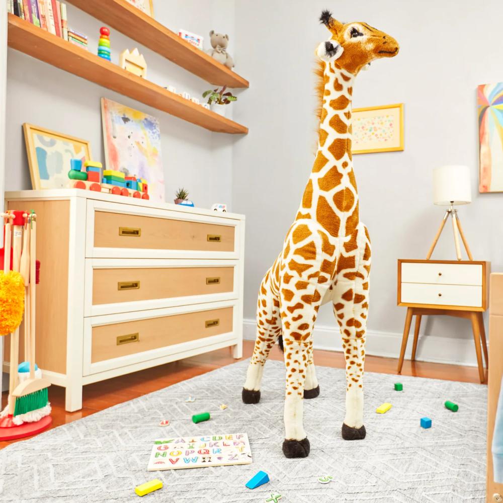 Melissa & Doug Giraffe Lifelike Plush Stuffed Animal