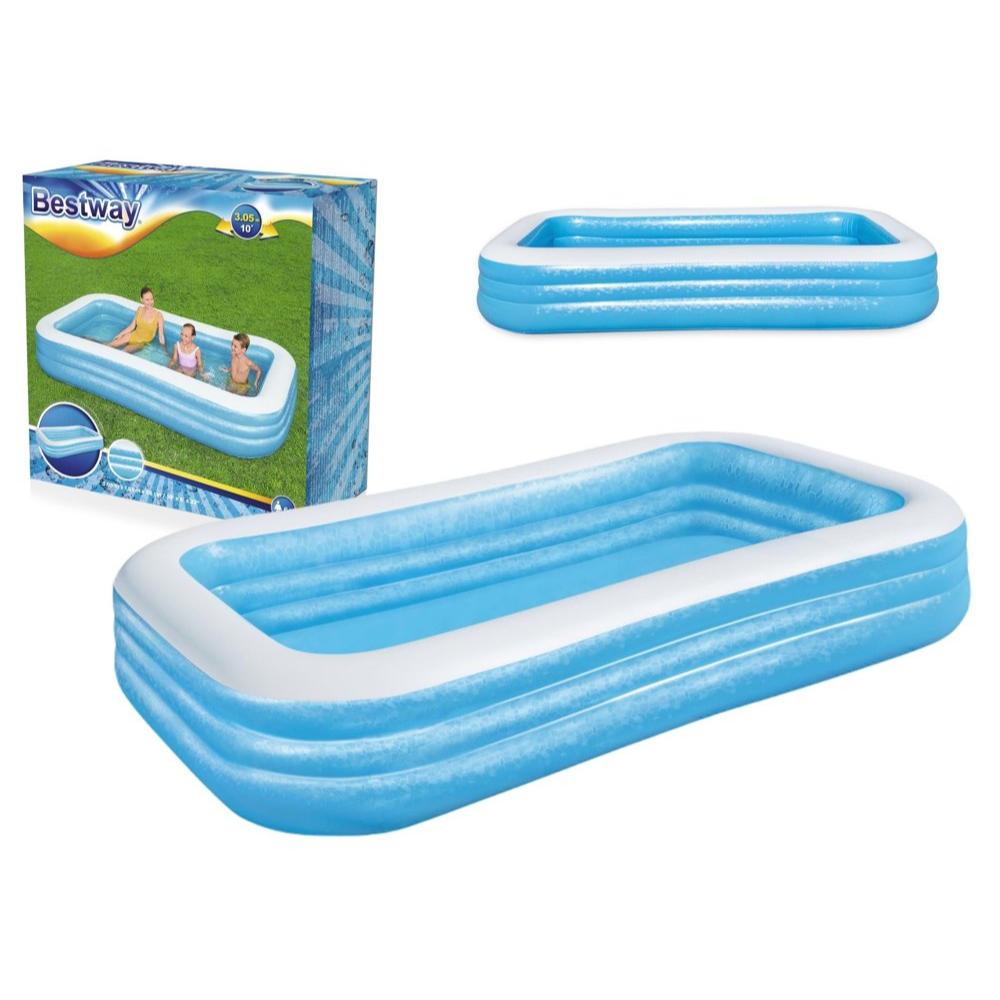Bestway Deluxe Blue Rectangular Family Pool 05M X 1.83M X 56Cm