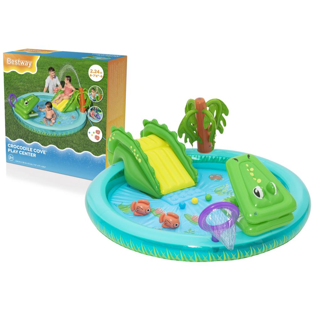 Bestway Crocodile Cove Play Center 2.24M X 1.81M X 72Cm Bestway Crocodile Cove Play Center 2.24M X 1.81M X 72Cm