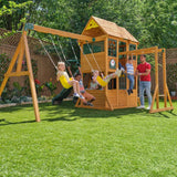 KidKraft Overland Heights Wooden Swing Set