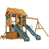 KidKraft Overland Heights Wooden Swing Set