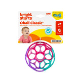 Bright Starts Oball Easy Grasp Classic Ball Baby Toy in Pink/Purple