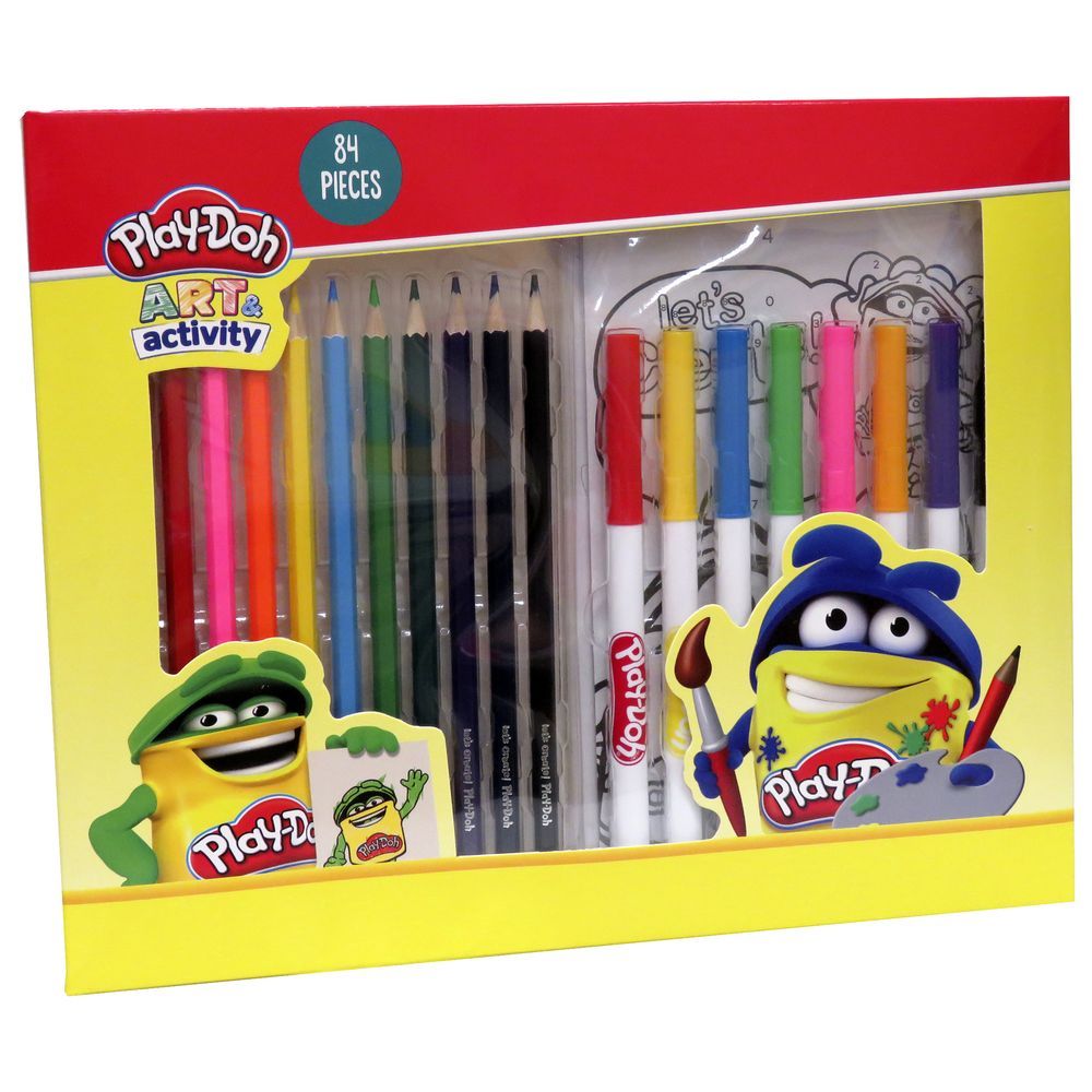 Play Doh 84 Pieces Art Set In Box