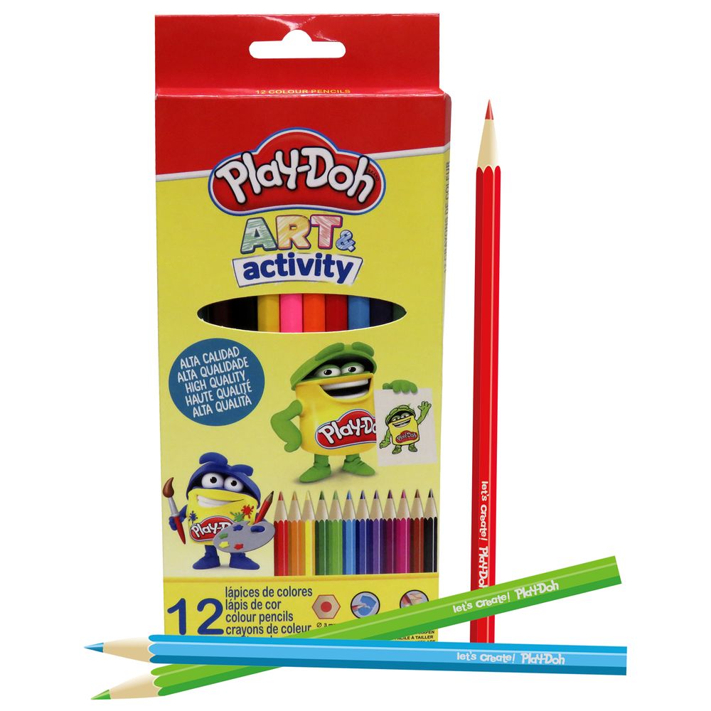 Play Doh 12 Color Pencils