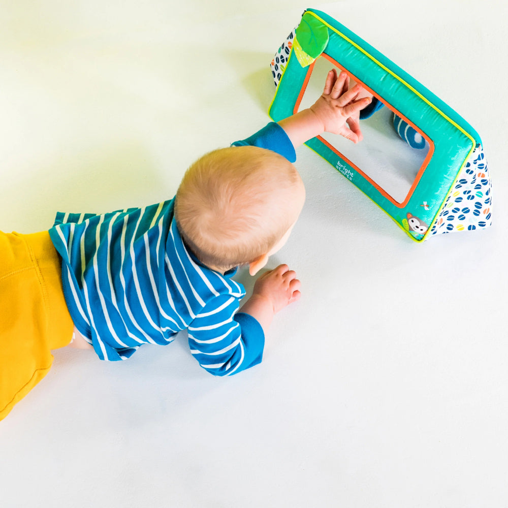 Bright Starts Sit & See Safari Floor Mirror Tummy Time Activity Toy