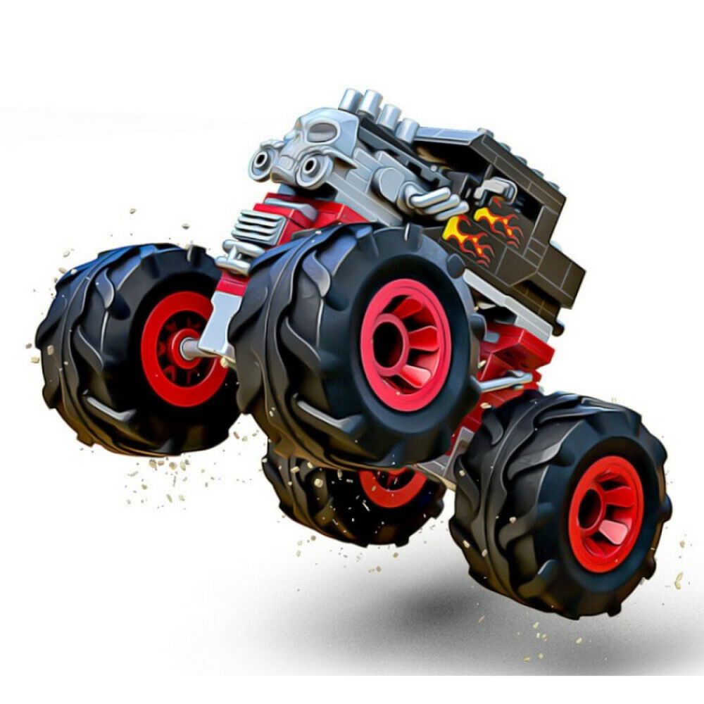 Hot Wheels Mega Construx Bone Shaker – Set 904 Pièces 1/18 + 1/64