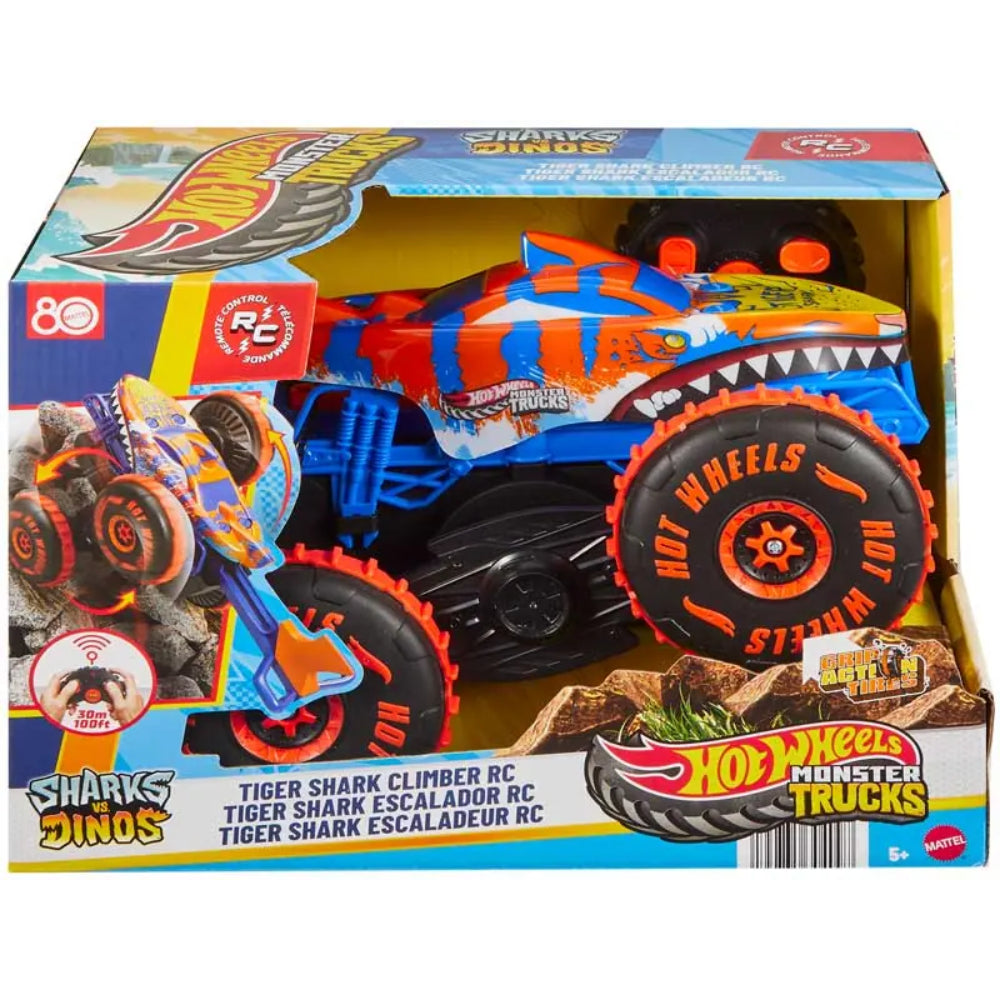 Hot Wheels RC 1 15 Monster Trucks Tiger Shark Climber