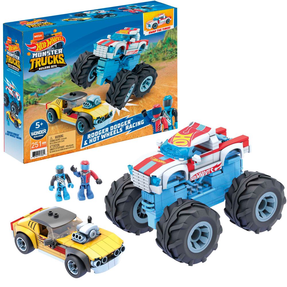 Hot Wheels Mega Construx Rodger Dodger & Racing Hot Wheels Mega Construx Rodger Dodger & Racing