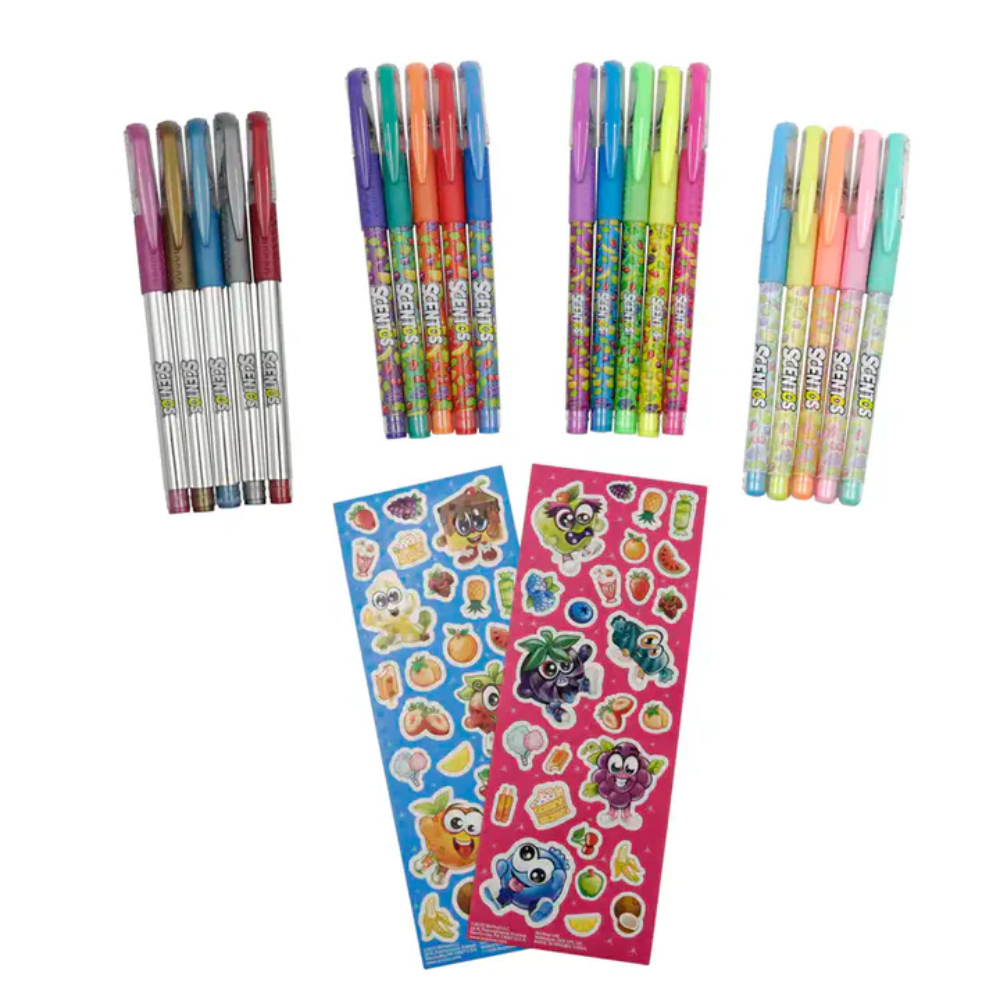 Scentos Gel Pens (2 Sticker Sheets)