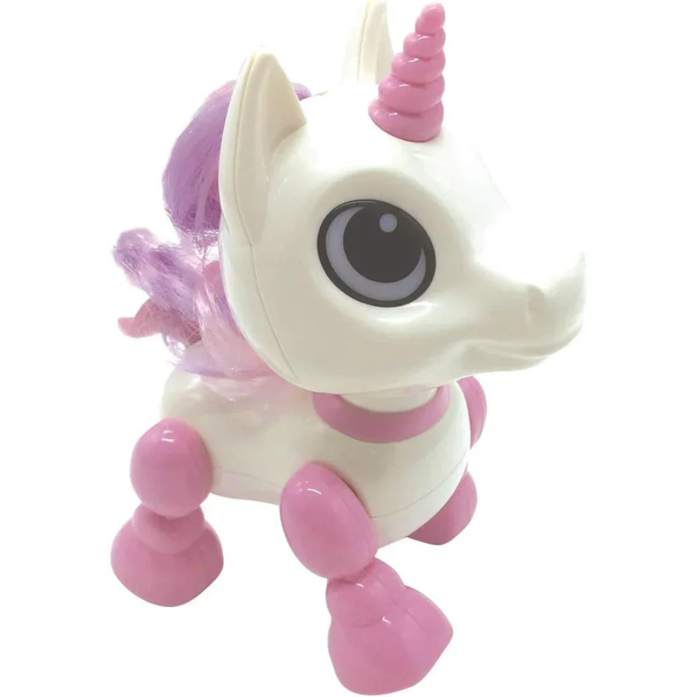 Robo2 Unipower Unicorn Robot w Light Sound Effects N Voice Command
