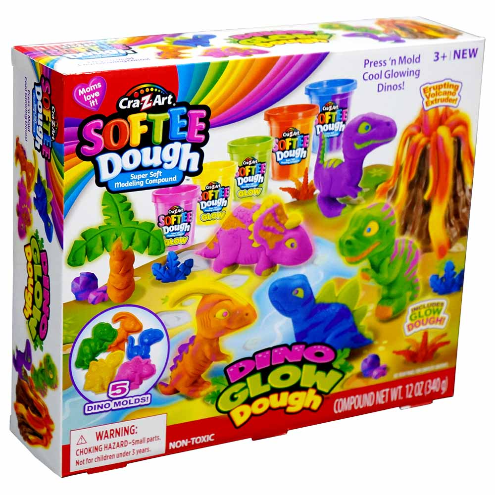 Softee Dough Softee Dough Dino Glow Dough