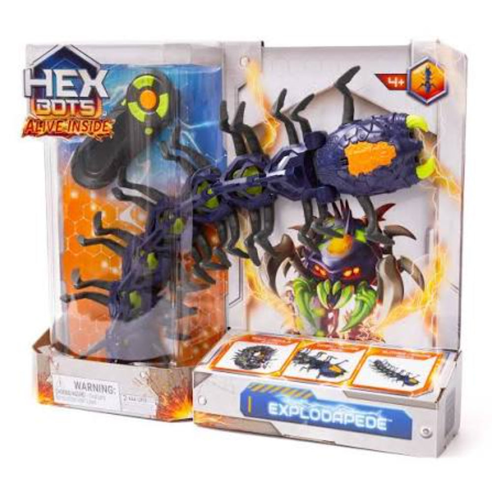 HEX BOTS Explodapede Remote Control Robot Centipede Robot