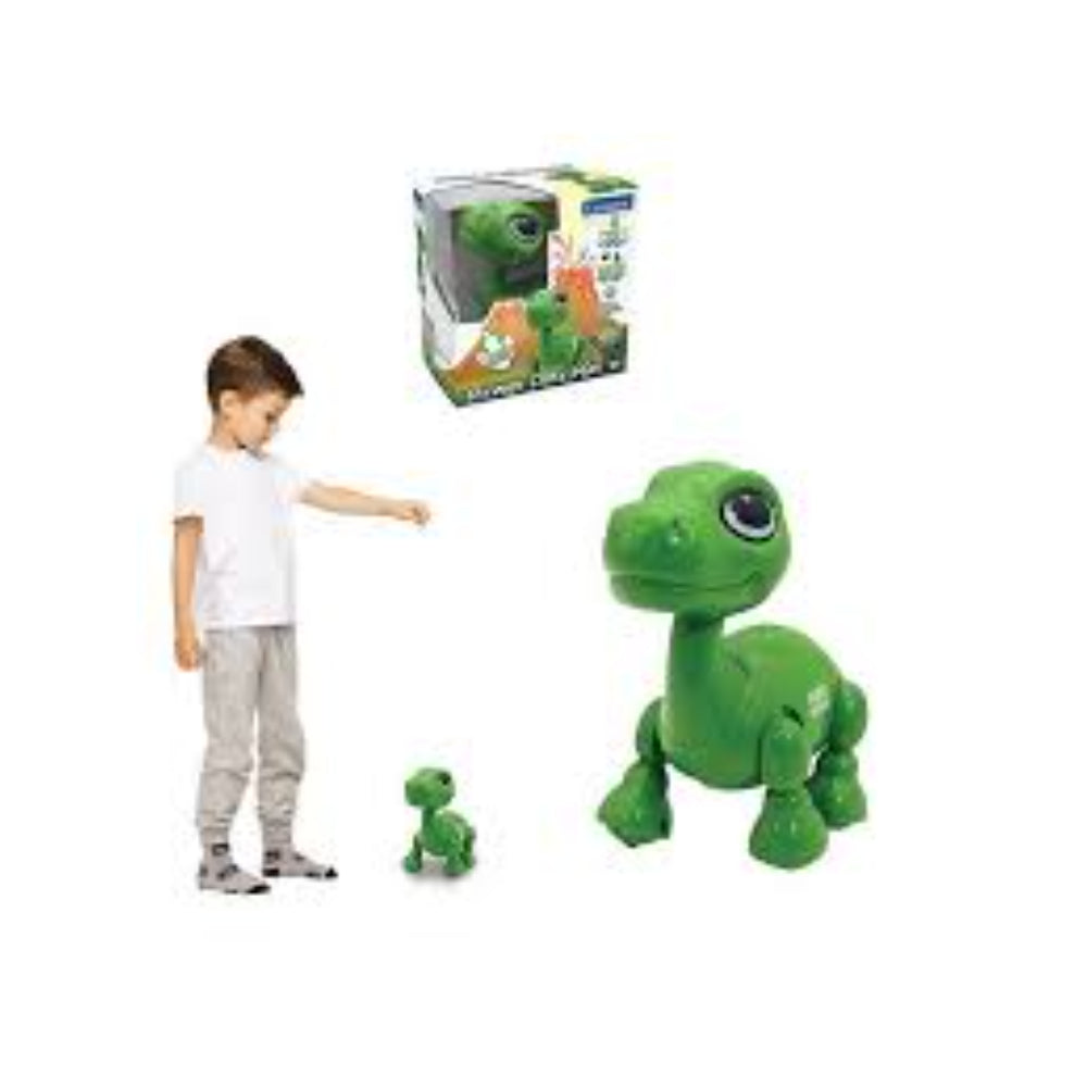 Lexibook Power Puppy Mini - Dinosaur robot with light and sound effects, hand clap command, voice repeat