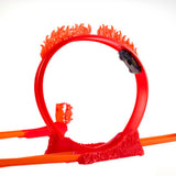 Hot Wheels Fire-Themed Track Building Set