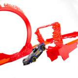 Hot Wheels Fire-Themed Track Building Set
