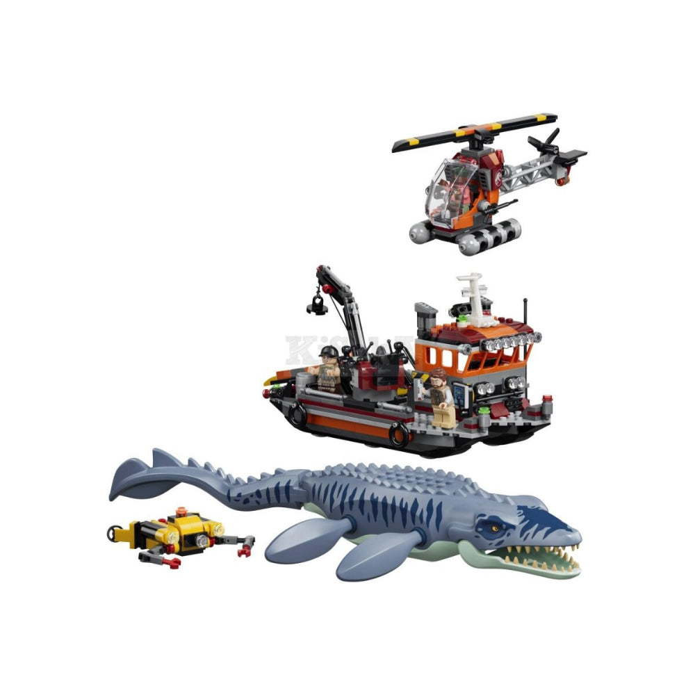 LEGO® Jurassic World Mosasaurus Dinosaur Boat Attack