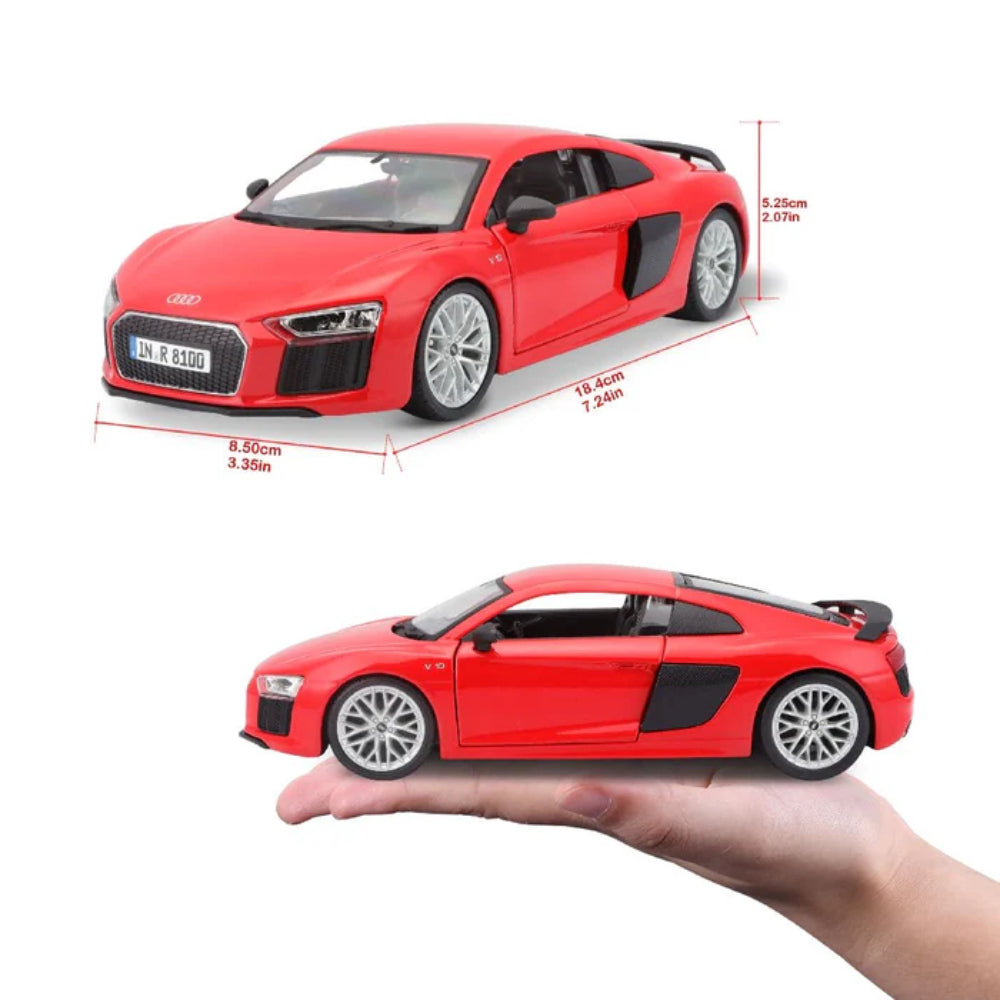 Kit de Montar Audi R8 V10 Plus Vermelho 1:24 Maisto Kit de Montar Audi R8 V10 Plus Vermelho 1:24 Maisto
