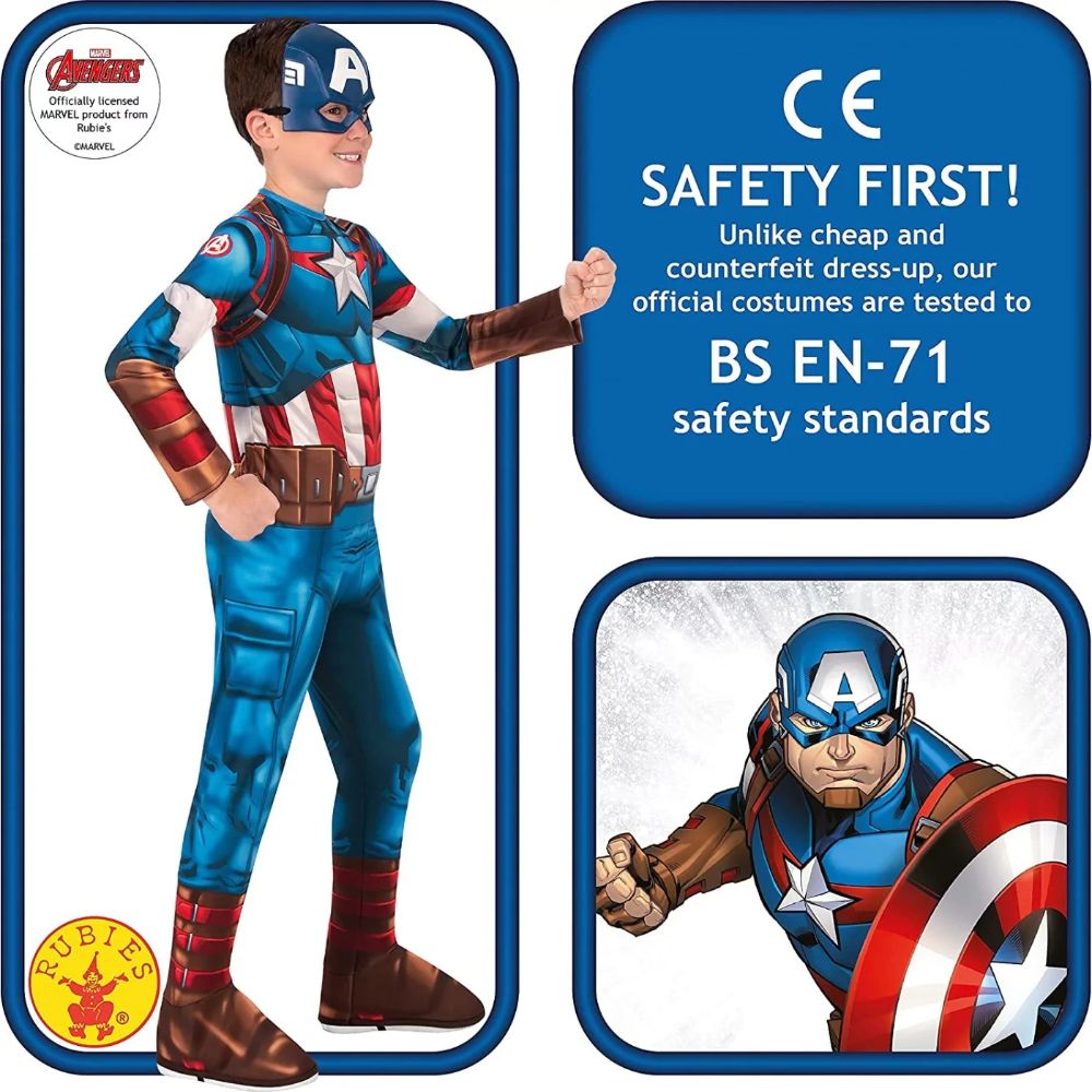 Rubies Captain America Children Costume - Medium