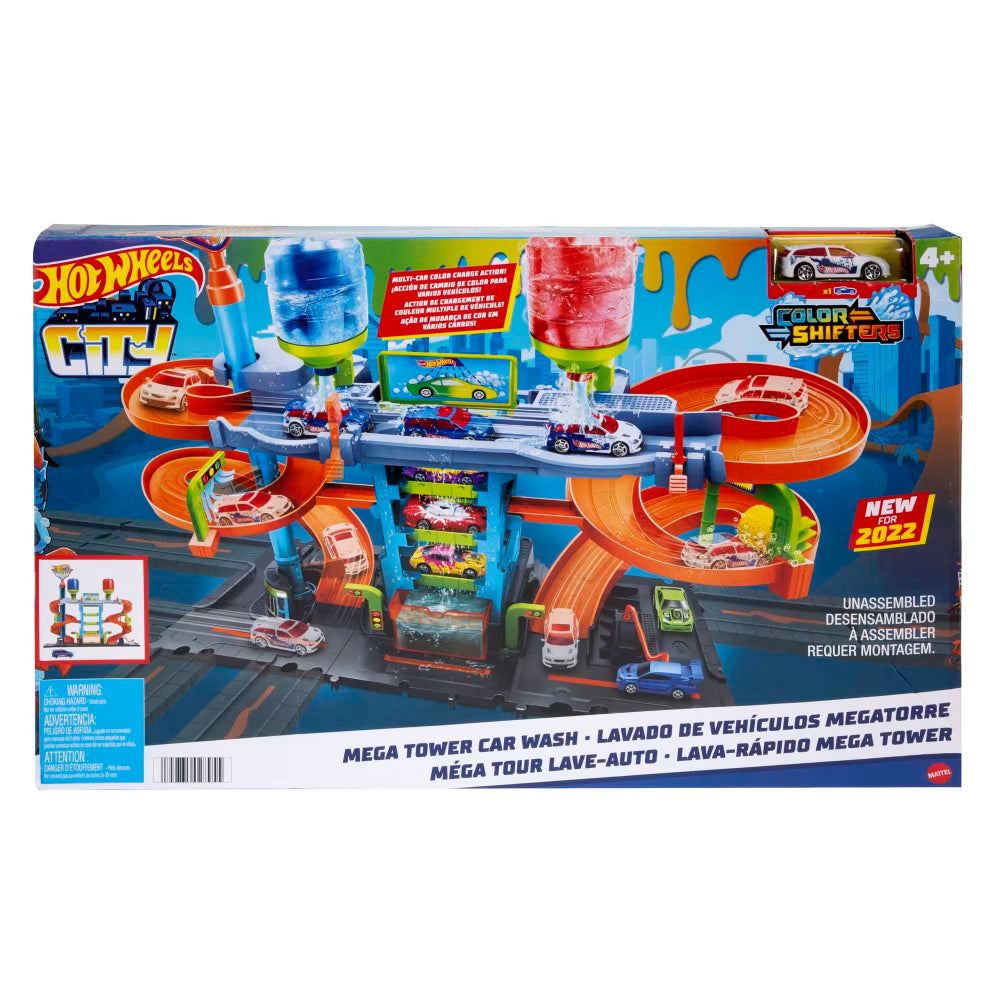 Hot Wheels Color Shifters City Mega Tower Car Wash Hot Wheels Color Shifters City Mega Tower Car Wash
