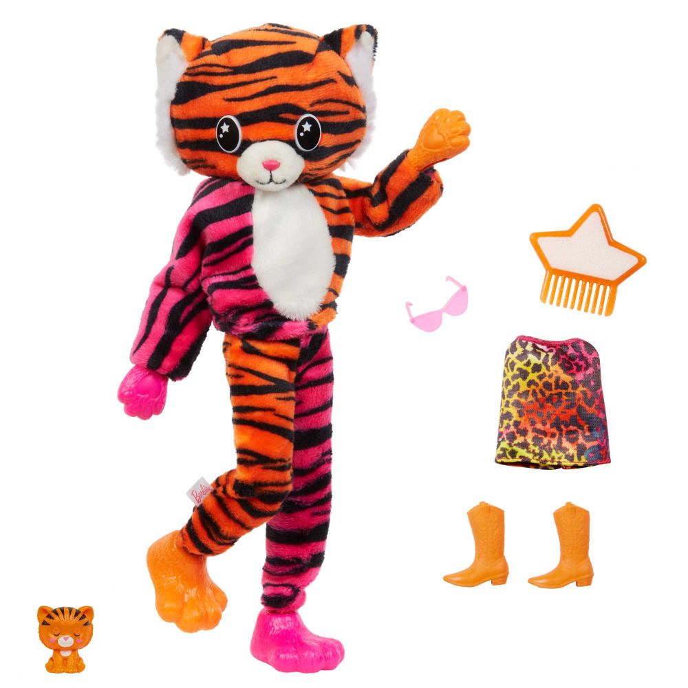 Barbie Cutie Reveal Doll Jungle Series Tiger