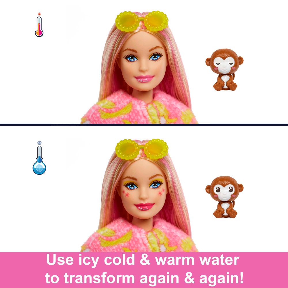 Barbie Cutie Reveal Doll Jungle Series Monkey