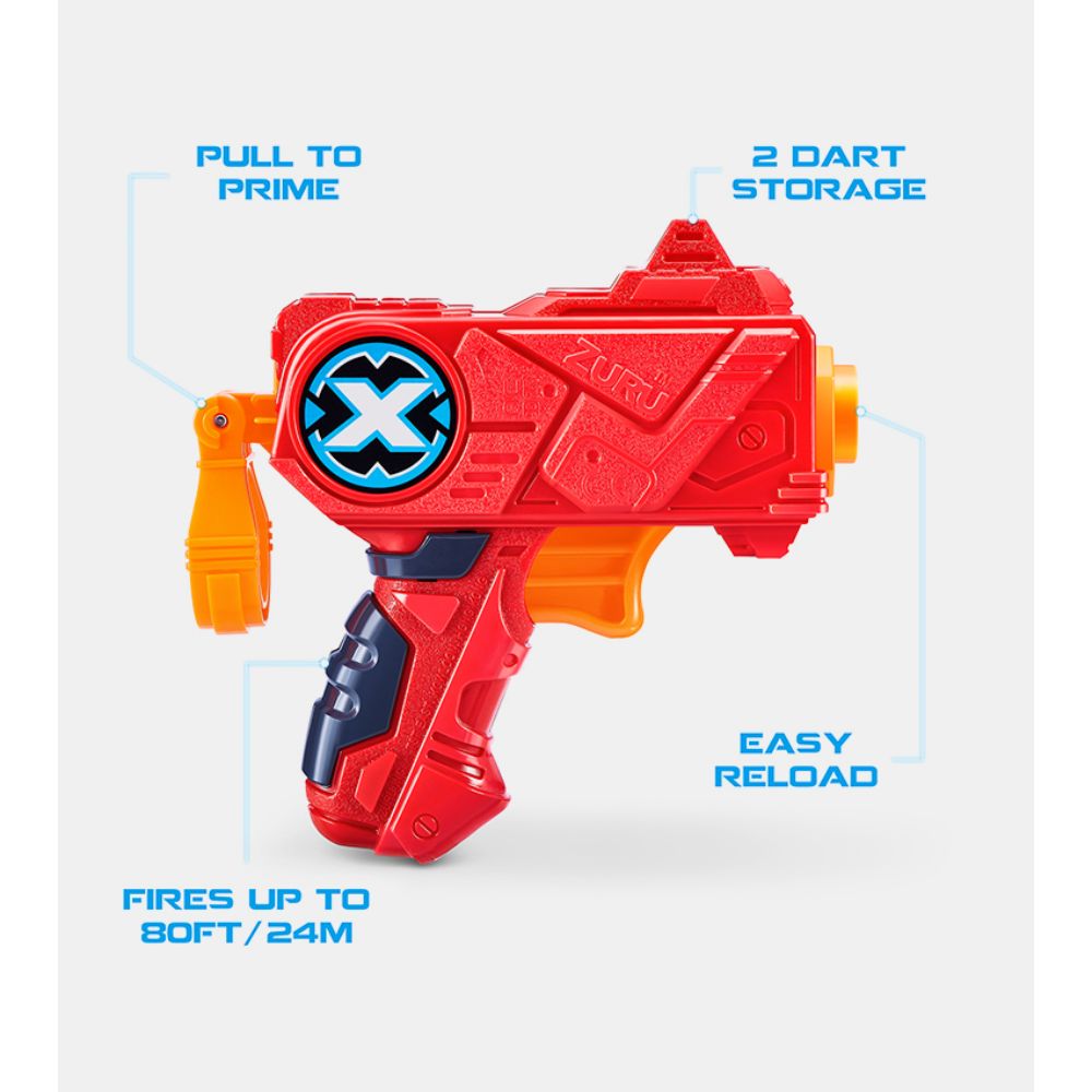 X Shot Combo Pack Turbo Fire & Fury 4 & Micro with 48 Foam Darts