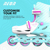 YVolution Neon Inline Skates Teal Pink