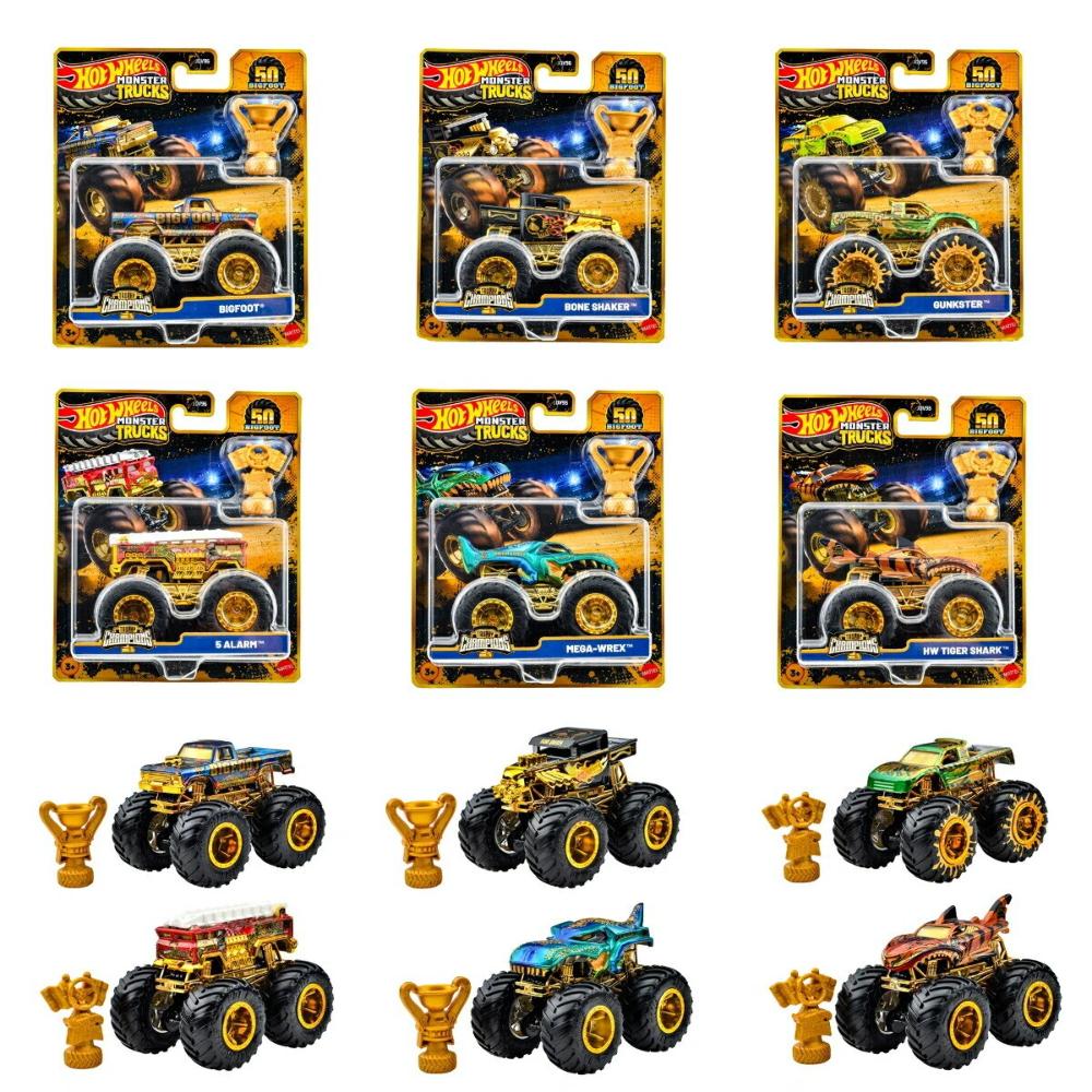 Hot Wheels Monster Trucks 1:64 Trophy Champions Premium Assorted Hot Wheels Monster Trucks 1:64 Trophy Champions Premium Assorted