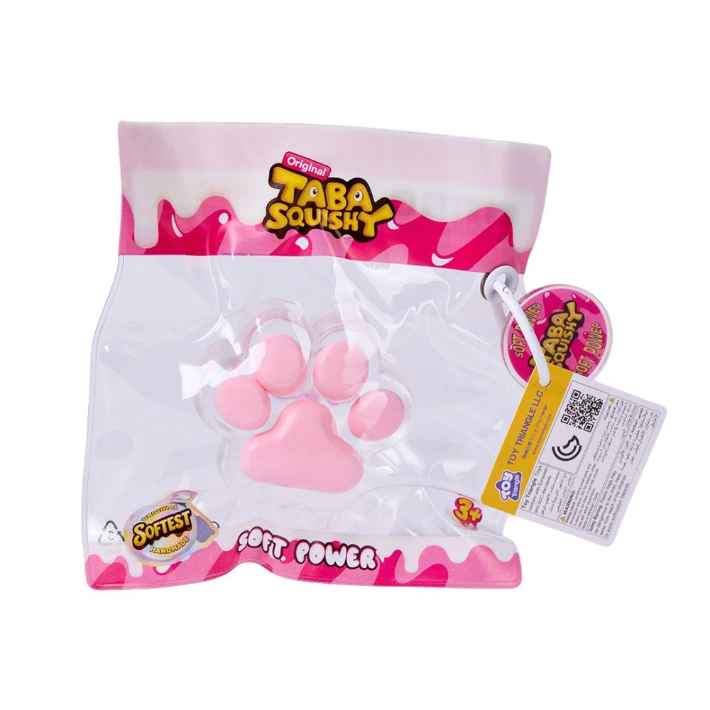 Taba Squishy Transparent Pink Paw