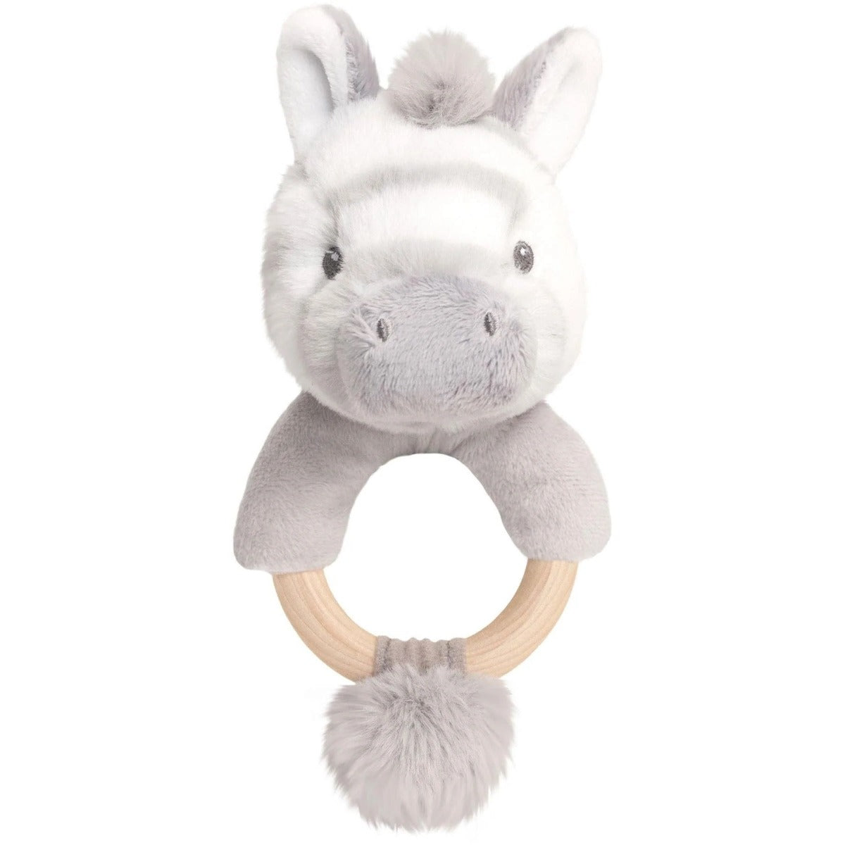 Keel Toys - Keeleco Cuddle Zebra Ring Rattle (14 cm)