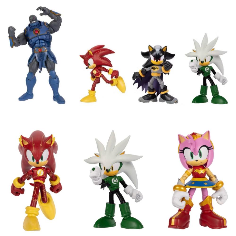 DC x Sonic the Hedgehog 5" Action Figure Multipack Power vs Speed