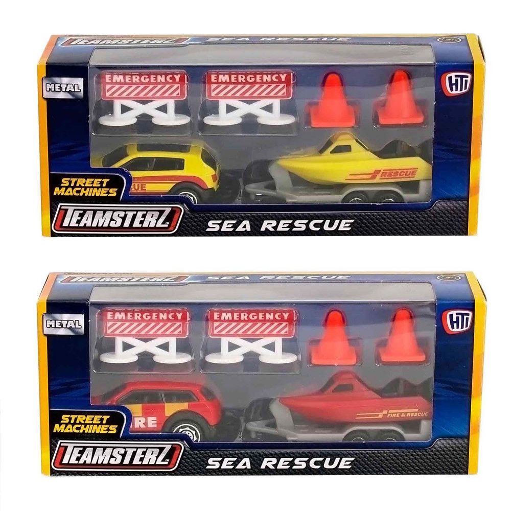 Teamsterz Sea Rescue Team Set with Die-Cast Vehicles Assorted