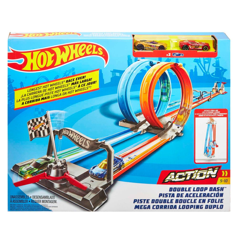 Hot wheels loop track sets online