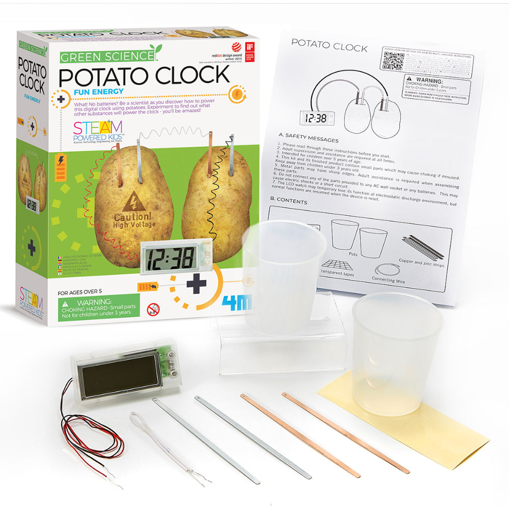 4M Green Science Potato Clock