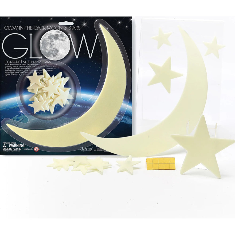 4M Glow In The Dark Large Moon & Stars