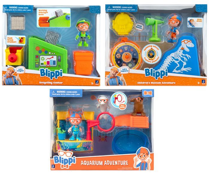 Blippi Little Adventures Playset 3 Assorted