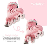 YVolution Twista Learner Skates Pink