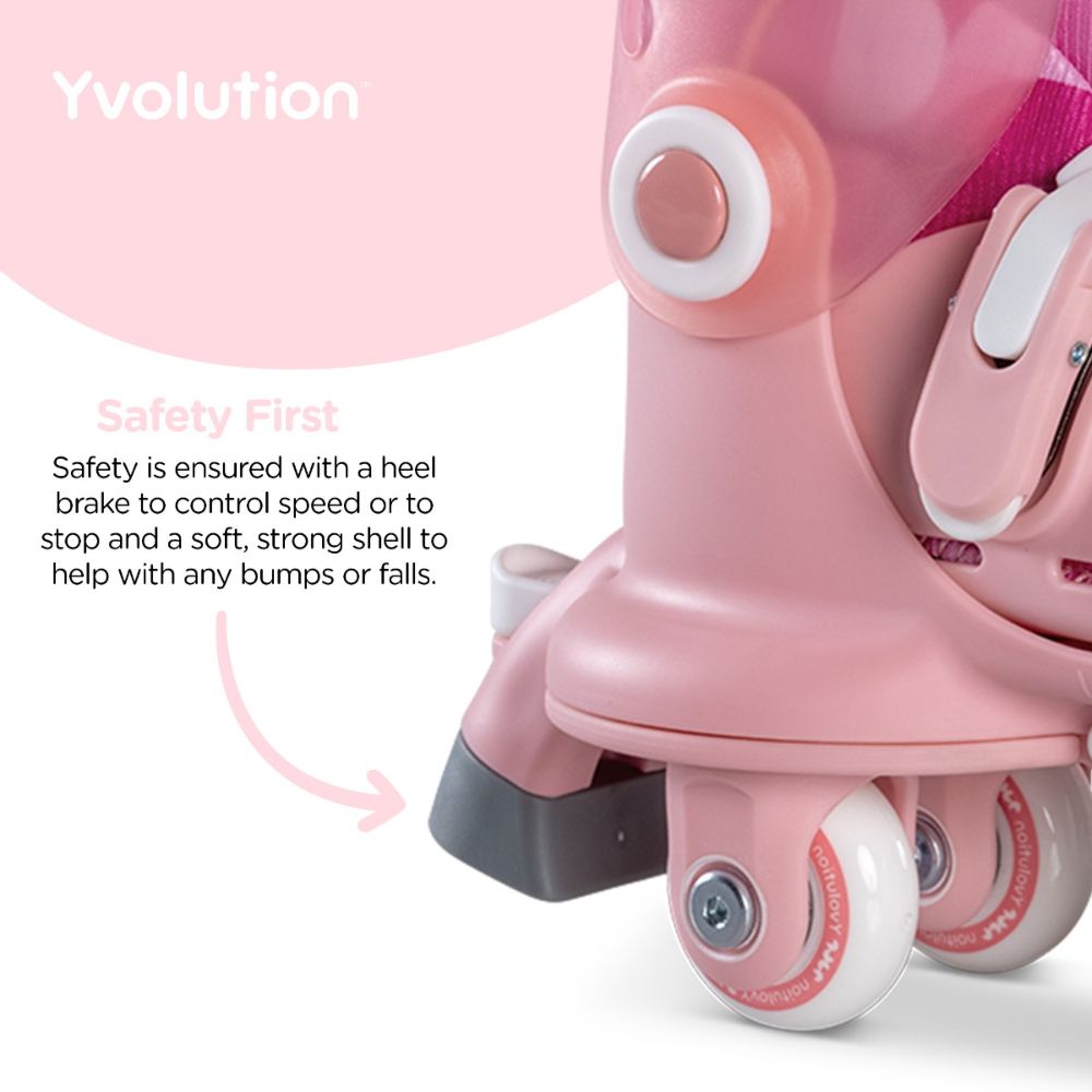 YVolution Twista Learner Skates Pink