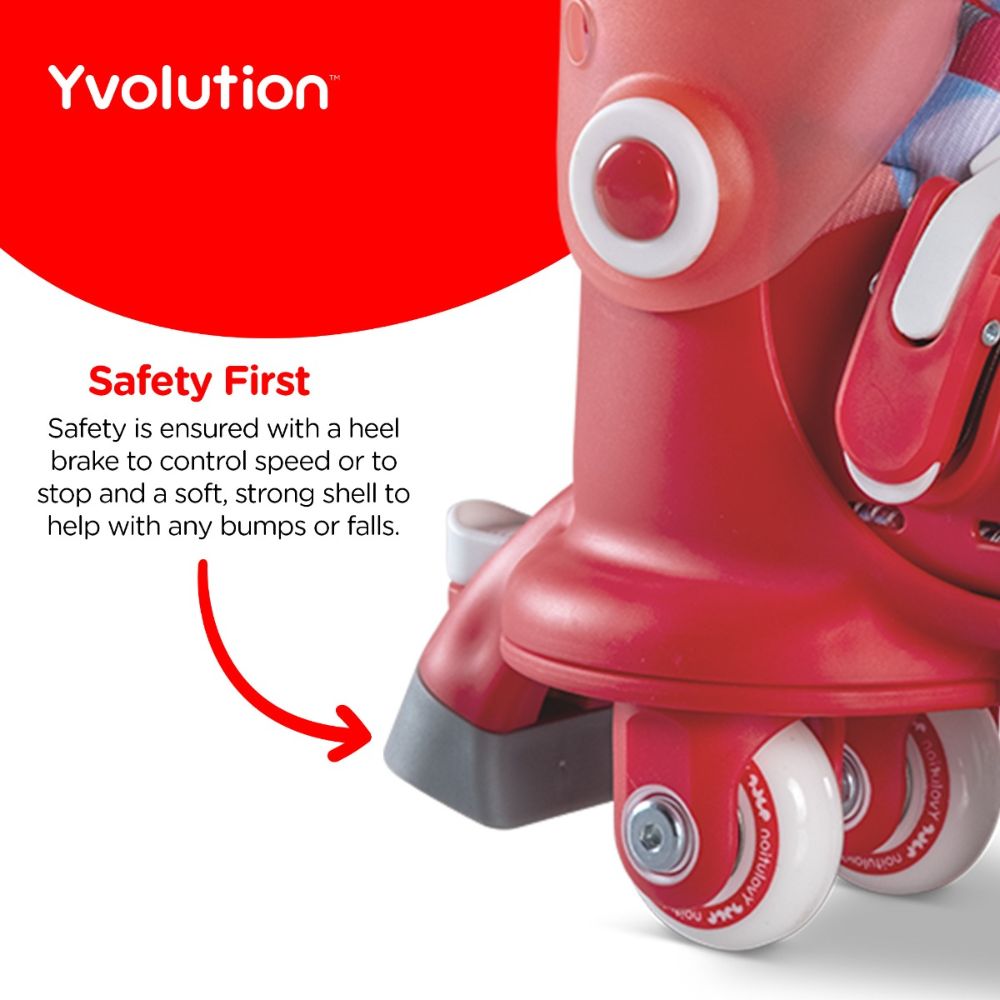 YVolution Twista Learner Skates Red