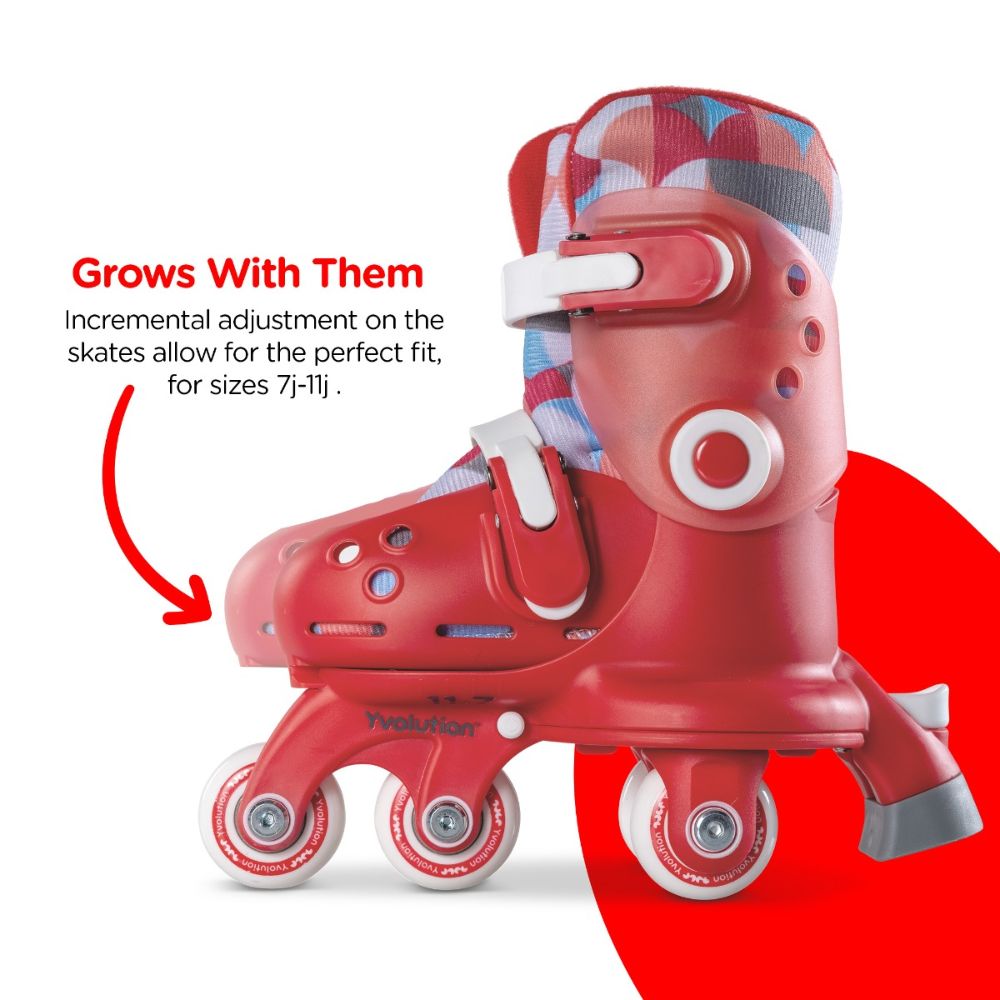 YVolution Twista Learner Skates Red