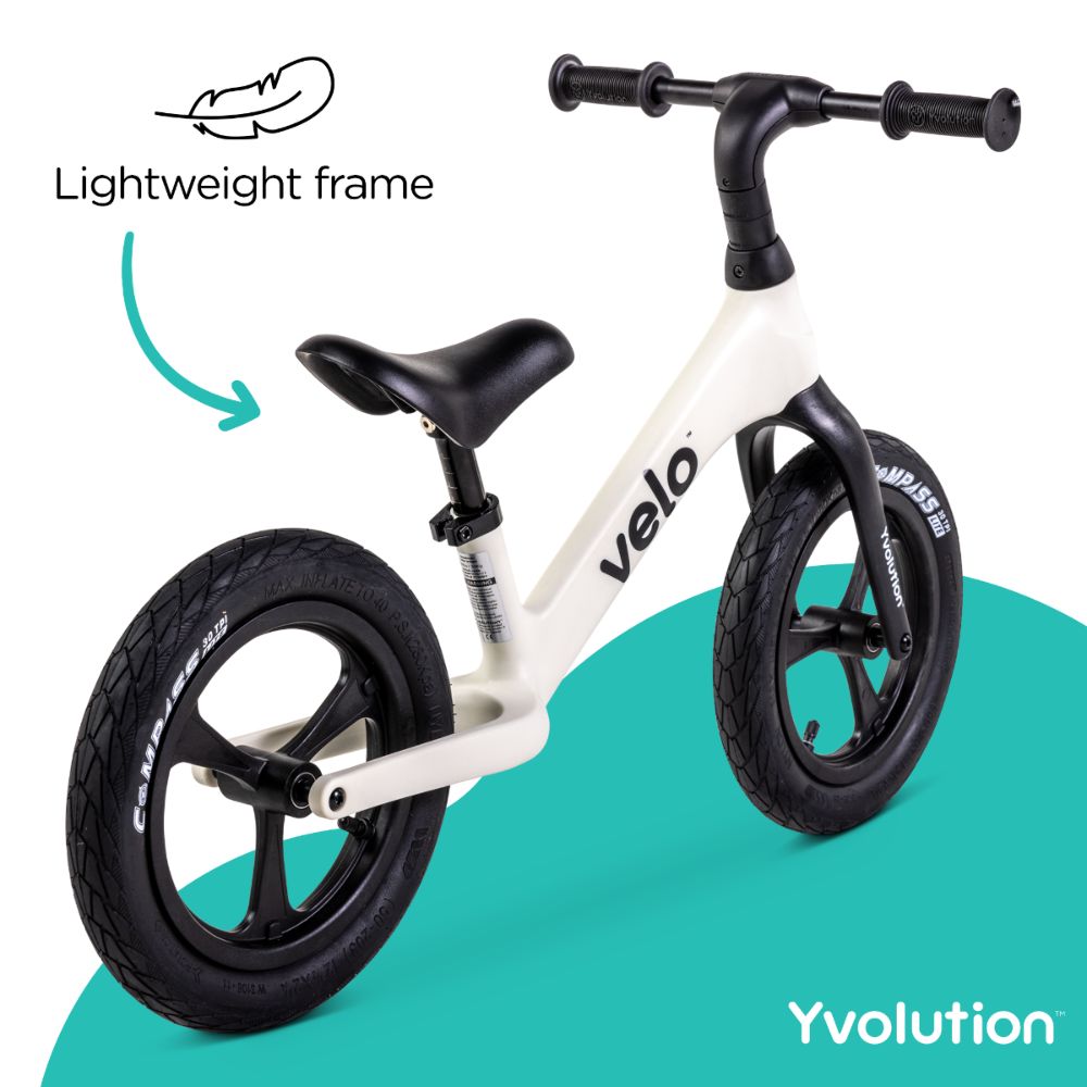 YVolution Velo Pro Balance Bike White