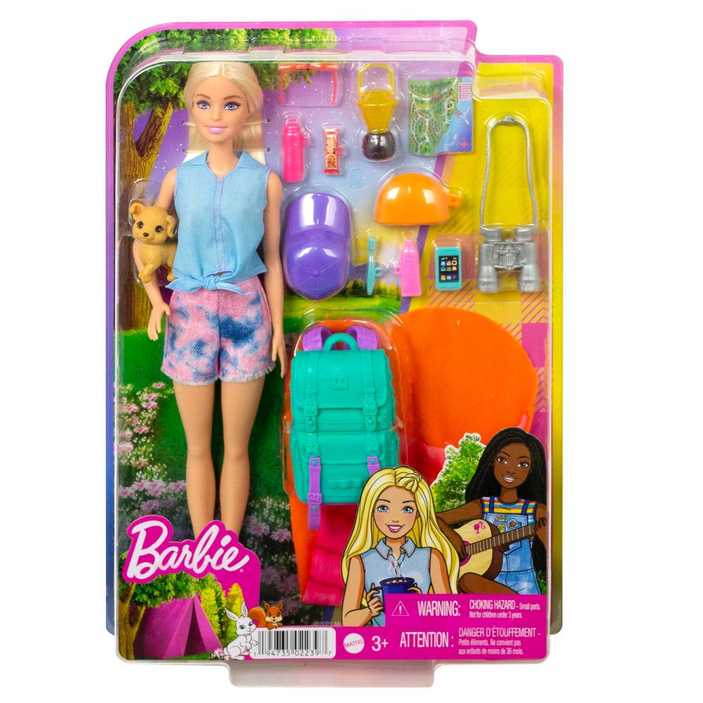 Barbie Malibu Camping Doll Piece Count