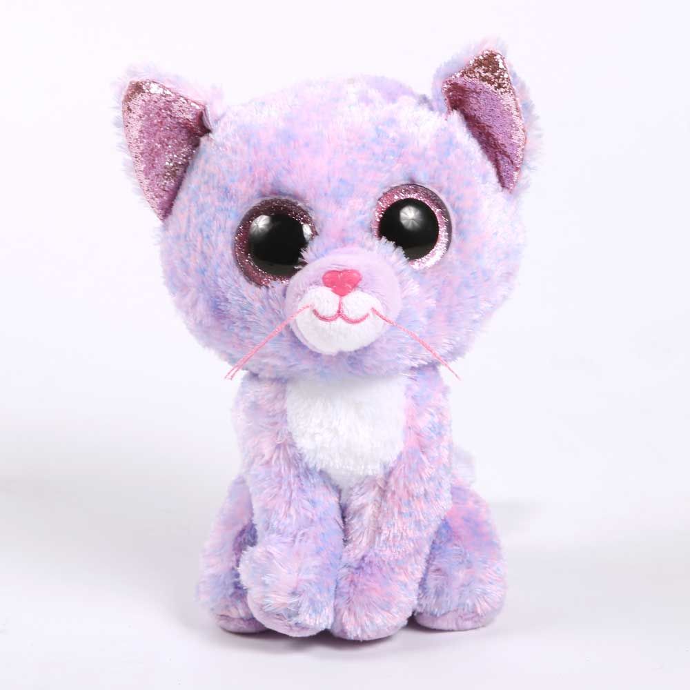 TY Beanie Boos Cat Cassidy Lavender 6 inch