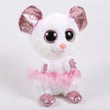 TY Beanie Boos Mouse Nina Balerina White