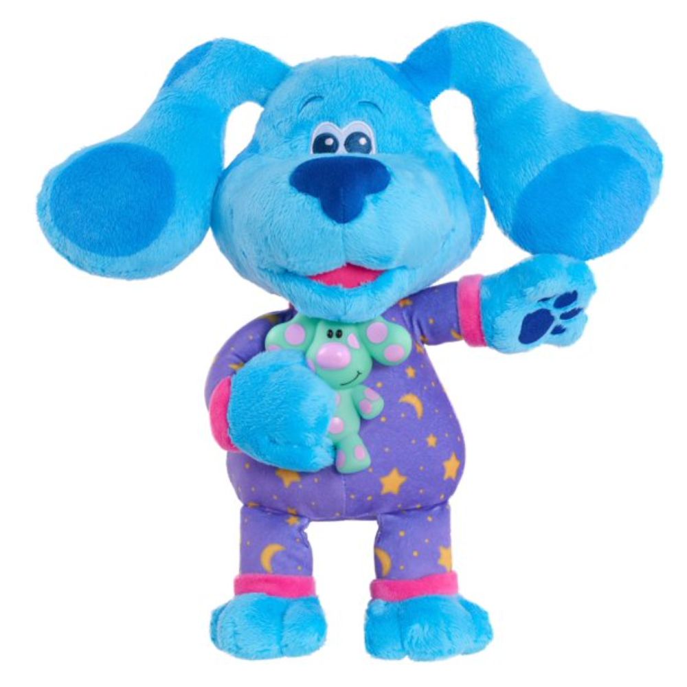 Just Play Blueâ€™s Clues & You! Bedtime Blue 13-inch Plush, Light-Up and Musical Stuffed Animal