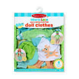 Melissa & Doug Mix & Match Playtime Doll Clothes