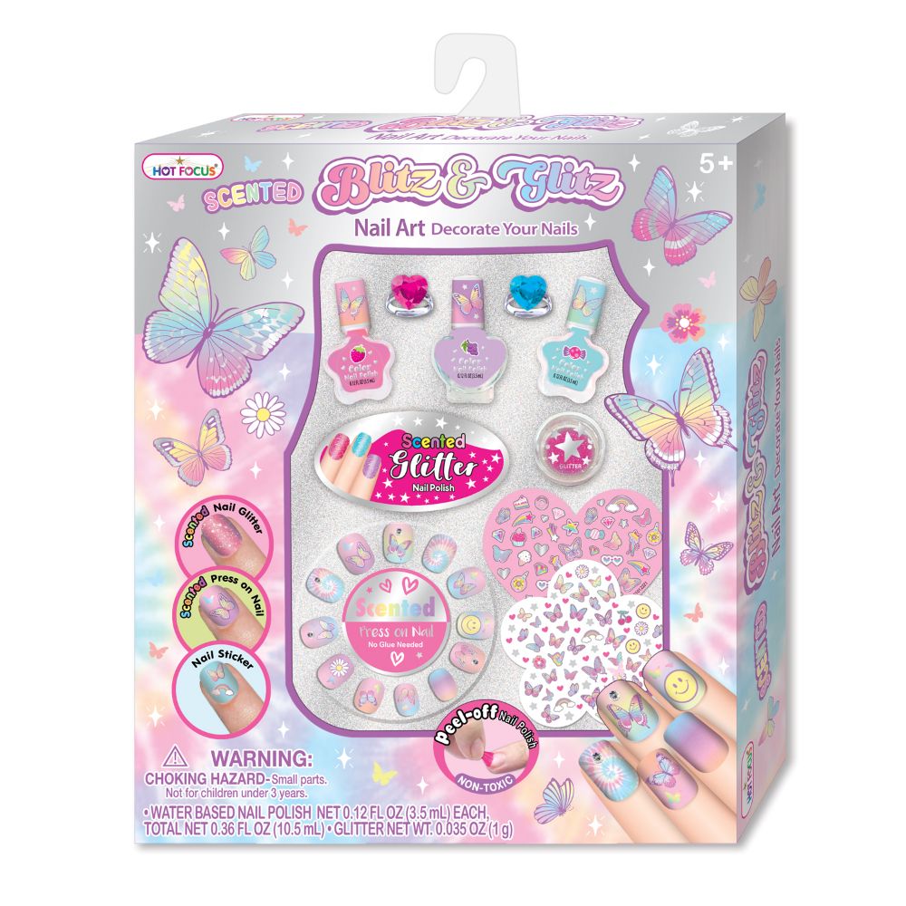 Hot Focus Blitz & Glitz Nail Art-Butterfly