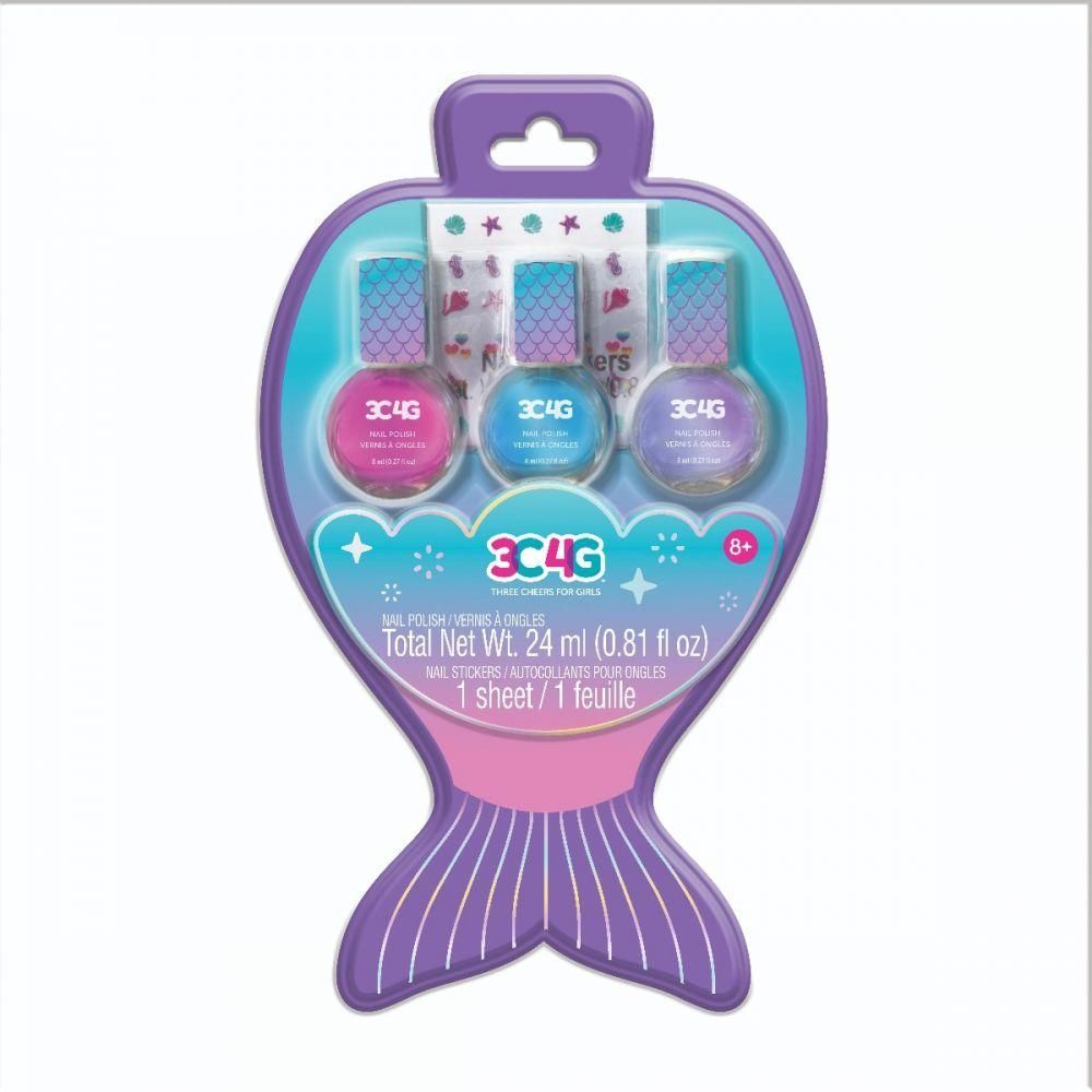 3C4G Mermaid Hologram Nail Polish Trio