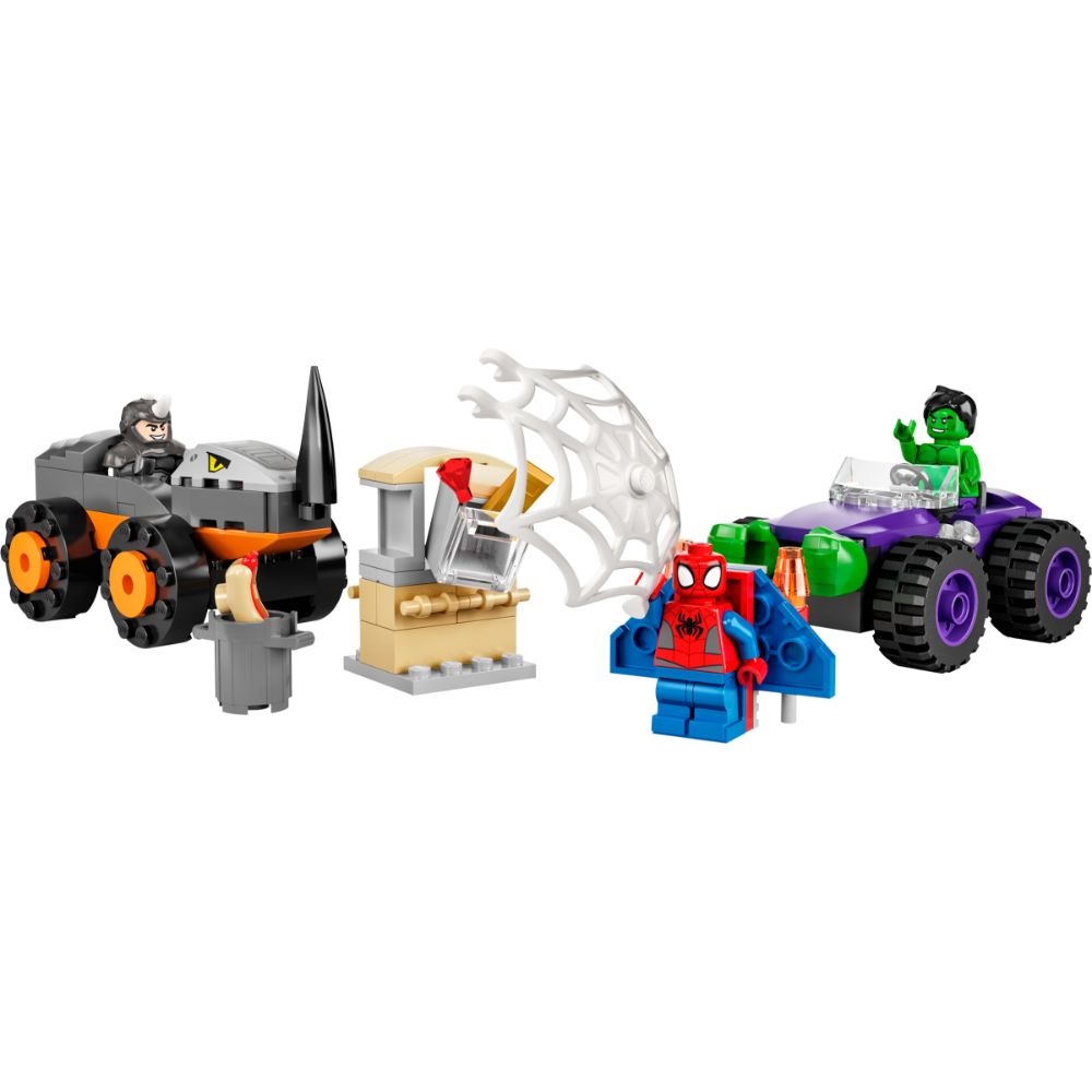 Lego Hulk vs  Rhino Truck
